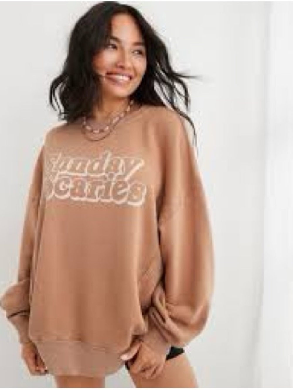 Aerie Oversized “Sunday Scaries” Crewneck Size Small